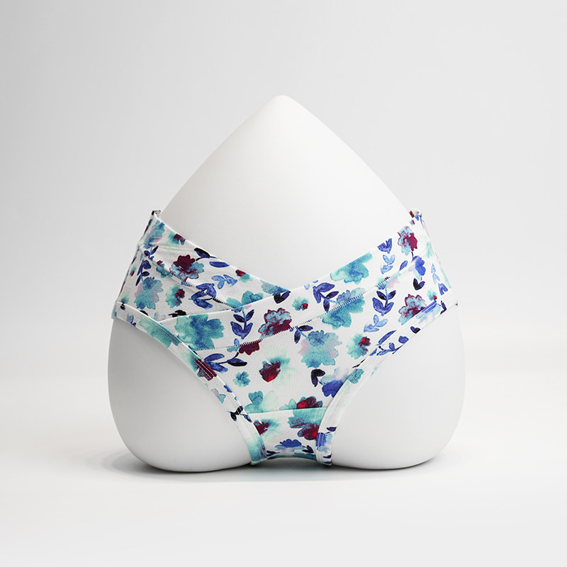 竹のビスコースプリントマタニティパンティー